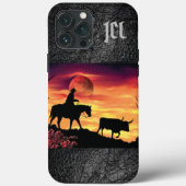 Cowboy und Longhorn Steer Case-Mate iPhone Case (Rückseite)