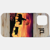 Cowboy und Longhorn Steer Case-Mate iPhone Case (Rückseite (Horizontal))