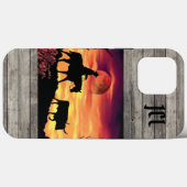 Cowboy und Longhorn Steer Case-Mate iPhone Case (Rückseite (Horizontal))