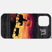 Cowboy und Longhorn Steer Case-Mate iPhone Case (Rückseite (Horizontal))