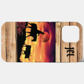 Cowboy und Longhorn Steer Case-Mate iPhone Case (Rückseite (Horizontal))