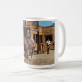 Cowboy und Pferd im wilden Westen, USA Kaffeetasse (VorderseiteRechts)