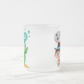 Cowboy und Pferd Mattglastasse (Mittel)