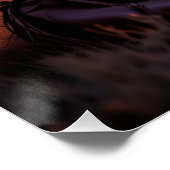 Cowboy und Pferd Poster (Ecke)