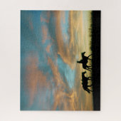 COWBOY UND PFERD PUZZLE (Vertikal)