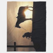 COWBOY UND PFERDE FLEECEDECKE (Vorderseite)