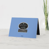 Cowboy und Pferdeweihnachtskarte Feiertagskarte (Rückseite)