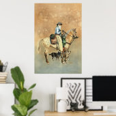 Cowboy und sein Appaloosa Poster (Heimbüro)