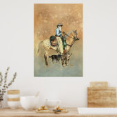 Cowboy und sein Appaloosa Poster (Küche)