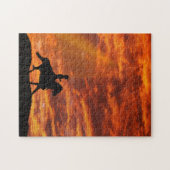 Cowboy und Sunset Super Challenging Puzzle (Horizontal)