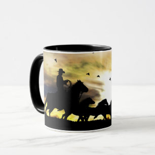 Cowboy und Wilde Pferde Tasse