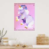 Cowboy Unicorn Poster (Küche)