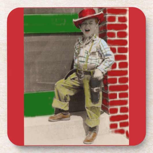 Cowboy Untersetzer (Vorderseite)