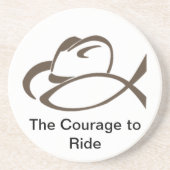 Cowboy-Untersetzer Sandstein Untersetzer (Vorne)