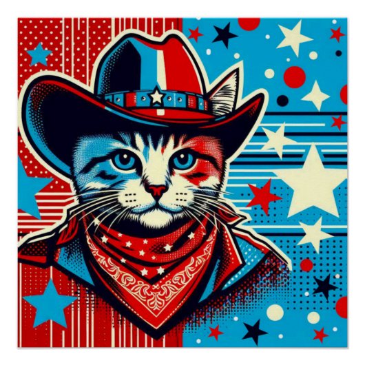 COWBOY UP CAT 4 POSTER (Vorderseite)
