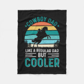 Cowboy-Vater Fleecedecke (Vorderseite)