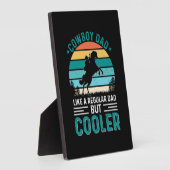 Cowboy-Vater Fotoplatte (Seite)