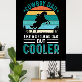 Cowboy-Vater Poster (Heimbüro)