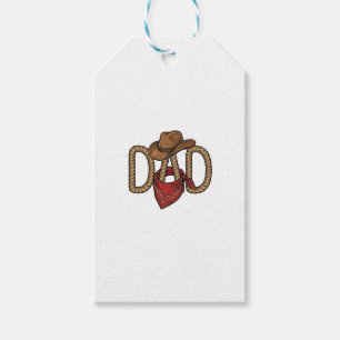 Cowboy-Vater-Seil-Hut-Bandana-vintage-Gravur-Desi Geschenkanhänger
