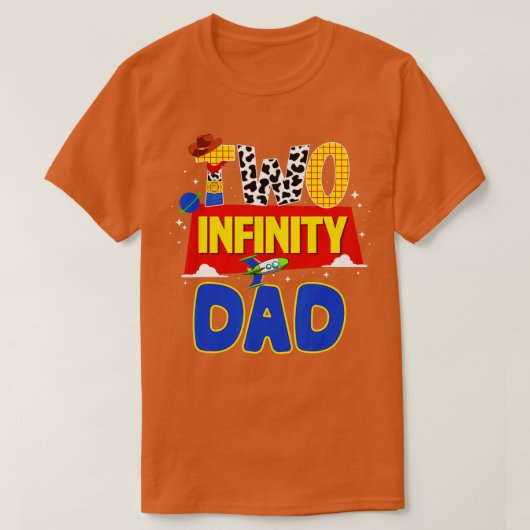 Cowboy Vater zwei Unendlich und über die Geburtsta T-Shirt (Design vorne)