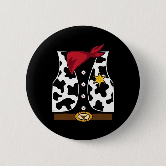 Cowboy Vest Western Sheriff Costume Cool Easy Hall Button (Vorderseite)