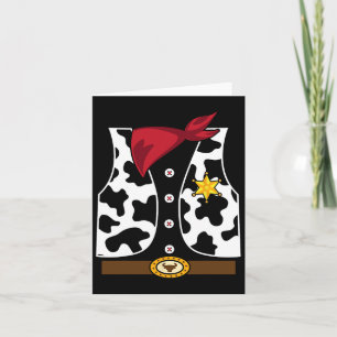 Cowboy Vest Western Sheriff Costume Cool Easy Hall Karte