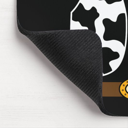 Cowboy Vest Western Sheriff Costume Cool Easy Hall Mousepad (Ecke)