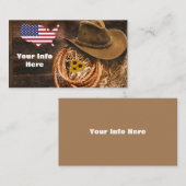 Cowboy Visitenkarte (Vorne/Hinten)