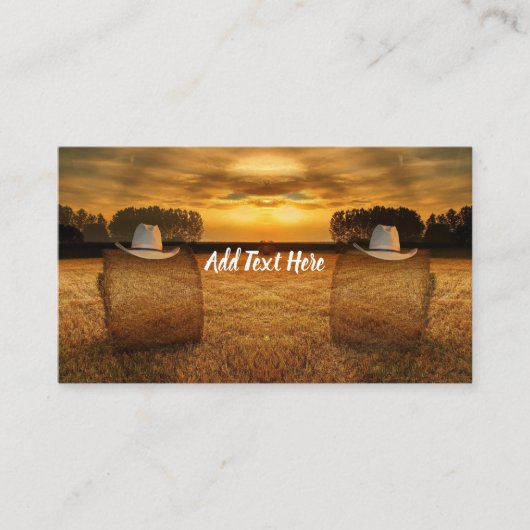 Cowboy Visitenkarte (Vorderseite)