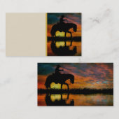 Cowboy-Visitenkarte Visitenkarte (Vorne/Hinten)