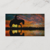 Cowboy-Visitenkarte Visitenkarte (Rückseite)