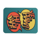 Cowboy vs Ninja Pop Art - Retro Magnet (Horizontal)