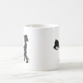 Cowboy - Wählen Sie die Hintergrundfarbe Kaffeetasse (Mittel)