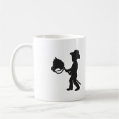 Cowboy - Wählen Sie die Hintergrundfarbe Kaffeetasse (Links)
