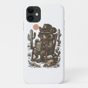 Cowboy-Waschbär Lustiger Western Case-Mate iPhone Hülle