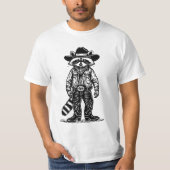 Cowboy-Waschbär T-Shirt (Vorderseite)