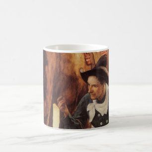 Cowboy Watering His Horse von NC Wyeth, Vintage Ku Kaffeetasse