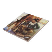 Cowboy Watering Seines Pferdes durch NC Wyeth, Vin Fliese (Seite)