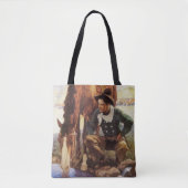 Cowboy Watering Seines Pferdes durch NC Wyeth, Vin Tasche (Vorderseite)