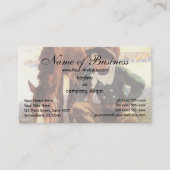 Cowboy Watering Seines Pferdes durch NC Wyeth Visitenkarte (Vorderseite)