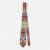 Cowboy Way Satin Foulard Krawatte (Vorderseite)