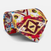 Cowboy Way Satin Foulard Krawatte (Gerollt)