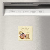 Cowboy Wedding Announcement Magnet (In Situ (Geschirrspüler))