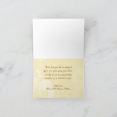 Cowboy Wedding Danke-Card Dankeskarte (Innenseite)