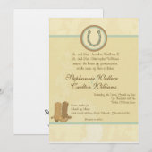 Cowboy Wedding Einladung (Vorne/Hinten)