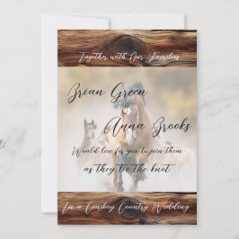 Cowboy Wedding Einladungstanz und GRILLEN Einladung