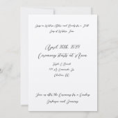 Cowboy Wedding Einladungstanz und GRILLEN Einladung (Rückseite)