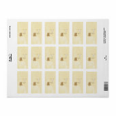 Cowboy Wedding Small Hershey's Wrapper Adressaufkleber (Vorne)