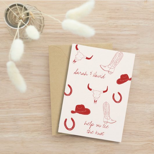 Cowboy Wedding Theme Save The Date