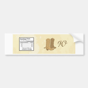 Cowboy Wedding Water Flasche Label Autoaufkleber